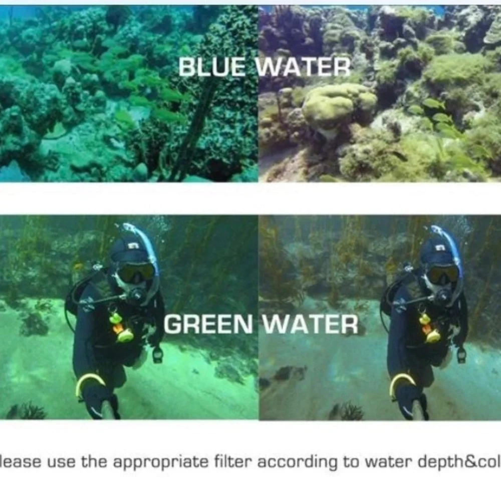 GoPro Switch Dive Water Filter Camera Hero 4, 3+ & 3 Accessory Wocase